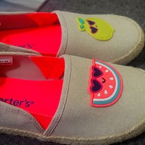Carter's Slip-On Espadrilles. Brand new.  Tan color.